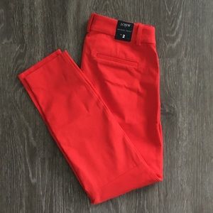 NWT Red J. Crew Winnie pant size 2